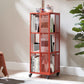 Scandinavian Metal Open Etagere Bookshelf with Iron Frame and Shelf Clearhalo 'Bookcases' 'Furniture' 'furniture_bookcases' 'Office Furniture' 1200x1200_523c9c20-bd81-405e-a932-4b859962eb44