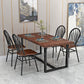 Contemporary Style Metal Dining Room Chairs Windsor Back Armless Chairs for Kitchen (Set of 4) Clearhalo ' kitchen&dining_furn' 'Dining Chairs' 'Dining Tables & Seating' 'dining_chair' 'furn' 'furn_dining_chair' 'Furniture' 'furniture_dining_chair' 'Kitchen & Dining Furniture' 'kitchen' 1200x1200_523f5b63-b4ad-48c0-a336-1b38bd006425