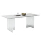 Modern White Dining Table Rectangle Sintered Stone Dining Table with Acrylic Base Clearhalo ' dining_table' 'Dining Tables & Seating' 'Dining Tables' 'furn' 'furn_dining_table' 'Furniture' 'furniture_dining_table' 'Kitchen & Dining Furniture' 'kitchen&dining_furn' 'kitchen' 'kitchen_dining_table' 1200x1200_523fd277-24e1-4f7c-8f9e-4d0384df67f8