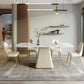 Metal Traditional Luxury Rectangular Dining Table Sintered Stone Table with Pedestal Base Clearhalo ' dining_table' 'Dining Tables & Seating' 'Dining Tables' 'furn' 'furn_dining_table' 'Furniture' 'furniture_dining_table' 'Kitchen & Dining Furniture' 'kitchen&dining_furn' 'kitchen' 'kitchen_dining_table' 1200x1200_5240ebf6-76ca-463f-88fd-426040c4a1d5