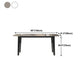 Rectangle Stone Dining table Modern 4 Black Solid Wood Legs Dining Table Clearhalo 'Dining Tables & Seating' 'Dining Tables' 'dining_table' 'furn' 'furn_dining_table' 'Furniture' 'furniture_dining_table' 'Kitchen & Dining Furniture' 'kitchen' 'kitchen_dining_table' 1200x1200_52411a41-d453-450d-bdc8-3ce0966566b7