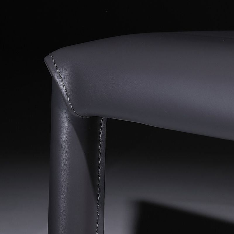 Faux Leather Indoor Upholstered Dining Chair Matte Finish Solid Back Side Chair Clearhalo 'Dining Chairs' 'Dining Tables & Seating' 'dining_chair' 'furn' 'furn_dining_chair' 'Furniture' 'furniture_dining_chair' 'Kitchen & Dining Furniture' 1200x1200_524199be-707a-4dfe-8d77-10b5a4547053