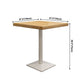 Square Wooden Fir Table Industrial Dining Table with Metal Pedestal Base Clearhalo ' dining_table' 'Dining Tables & Seating' 'Dining Tables' 'furn' 'furn_dining_table' 'Furniture' 'furniture_dining_table' 'Kitchen & Dining Furniture' 'kitchen&dining_furn' 'kitchen' 'kitchen_dining_table' 1200x1200_5242e89b-967b-4af4-aa12-00d38b57e99e
