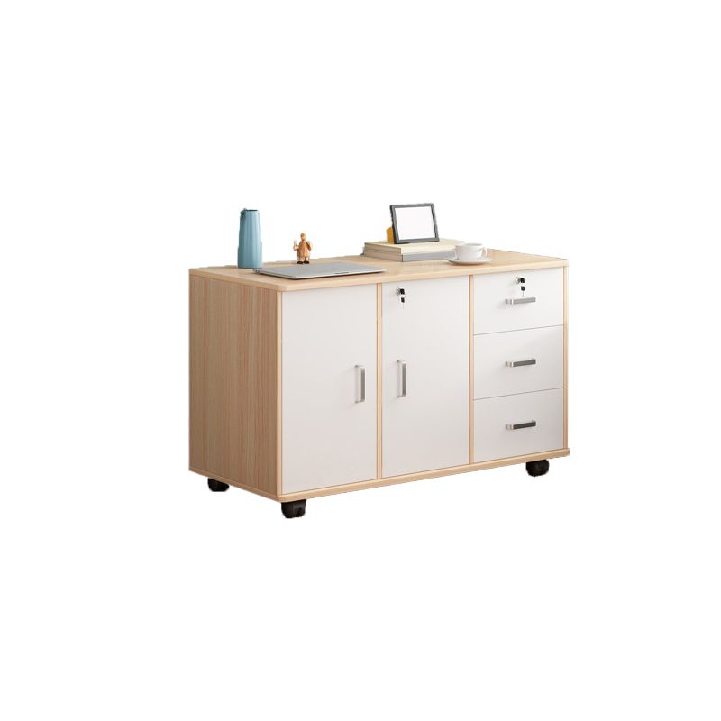 Modern Imitation Wood Bed Cabinet Drawer Lock Included Nightstand with Wheel Clearhalo 'Bedroom Furniture' 'furn' 'furn_night_stand' 'Furniture' 'night_stand' 'Nightstands' 1200x1200_52434b4a-abec-46f7-bc61-da0bb1b2b91e