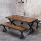 Industrial Style Solid Wood Dining Table Brown Rectangle Table with Metal Base for Dinning Room Clearhalo ' dining_table' 'Dining Tables & Seating' 'Dining Tables' 'furn' 'furn_dining_table' 'Furniture' 'furniture_dining_table' 'Kitchen & Dining Furniture' 'kitchen&dining_furn' 'kitchen' 'kitchen_dining_table' 1200x1200_52474824-8e08-4abe-8d79-7b2658485914