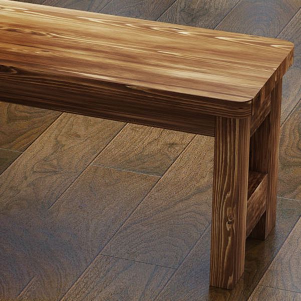 Banco di pino in legno in legno massiccio da 11,8 "Banca in legno in legno massiccio con gambe