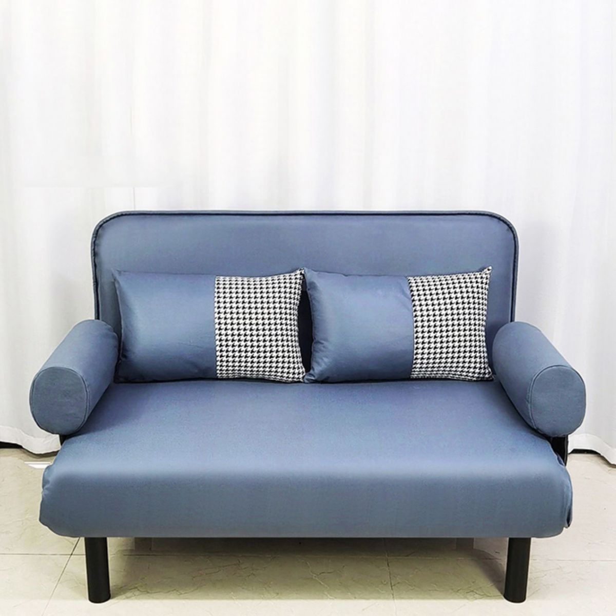 Moderne faux lederen bank 28.34 "D x 32.28" H verzonken armbeel