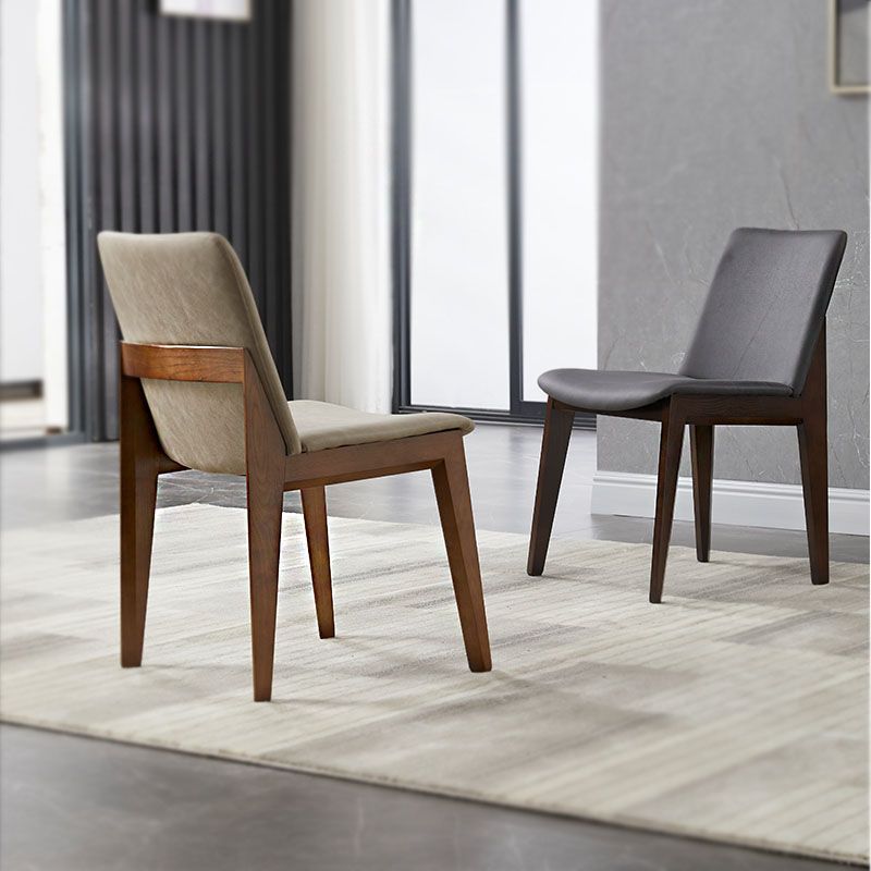 Contemporary Style Wooden Dining Chairs Dining Armless Side Chairs for Kitchen Clearhalo ' kitchen&dining_furn' 'Dining Chairs' 'Dining Tables & Seating' 'dining_chair' 'furn' 'furn_dining_chair' 'Furniture' 'furniture_dining_chair' 'Kitchen & Dining Furniture' 'kitchen' 1200x1200_524b5968-b8de-422b-97db-fec6f5375969