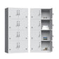 Contemporary Style Steel Wardrobe White Colour Wardrobe Closet with Locks