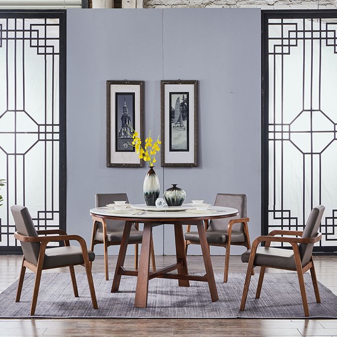 Traditional Style Ash Wood Chair Kitchen Solid Back Arm Single Dining Chair Clearhalo ' kitchen&dining_furn' 'Dining Chairs' 'Dining Tables & Seating' 'dining_chair' 'furn' 'furn_dining_chair' 'Furniture' 'furniture_dining_chair' 'Kitchen & Dining Furniture' 'kitchen' 1200x1200_524b73a6-2363-421f-b504-489540fac314