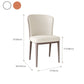 Faux Leather Side Chair Contemporary Armless Kitchen Dining Side Chair