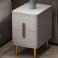 Stone Nightstand Classic Glam Bedside Cabinet with 2 Drawers Clearhalo 'Bedroom Furniture' 'furn' 'furn_night_stand' 'Furniture' 'night_stand' 'Nightstands' 1200x1200_524da6be-12de-48d5-ac1f-e2ddd13f3abb