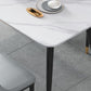 Modern Rectangle Shape White Dining Table Sintered Stone Dining Table with 4 Legs Base Clearhalo ' dining_table' 'Dining Tables & Seating' 'Dining Tables' 'furn' 'furn_dining_table' 'Furniture' 'furniture_dining_table' 'Kitchen & Dining Furniture' 'kitchen&dining_furn' 'kitchen' 'kitchen_dining_table' 1200x1200_524f5c78-53bb-4917-8bc8-bf831f349682