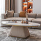 Glam Metal and Slate Cocktail Table Pedestal Coffee Table for Living Room Clearhalo 'Coffee & Accent Tables' 'Coffee Tables' 'coffee_tables' 'furn' 'furn_coffee_tables' 'Furniture' 'Living Room Furniture' 1200x1200_525244b2-9f42-4ea0-bd96-93c56594ec6c