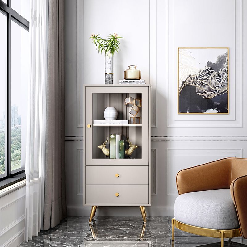 Glam Style Bookshelf Standard Closed Back Shelf Bookcase With Cabinet Clearhalo 'Bookcases' 'furn' 'furn_bookcases' 'Furniture' 'furniture_bookcases' 'kitchen' 'kitchen_bookcases' 'Living Room Furniture' 'Office Furniture' 1200x1200_5252e599-b03c-412e-83b7-18734a8a02a7