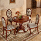 Solid Wood Victorian Round Dining Table Rubberwood Top Table for Home Clearhalo ' dining_table' 'Dining Tables & Seating' 'Dining Tables' 'Furniture' 'furniture_dining_table' 'Kitchen & Dining Furniture' 'kitchen&dining_furn' 'kitchen' 'kitchen_dining_table' 1200x1200_5254ecfb-b470-4a6a-ac73-10c6069ab96b