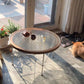 Modern Cross Legs Coffee Table Round Glass Top Coffee Cocktail Table for Living Room Clearhalo 'Coffee & Accent Tables' 'Coffee Tables' 'coffee_tables' 'furn' 'furn_coffee_tables' 'Furniture' 'Living Room Furniture' 1200x1200_5258dbdc-a063-478b-8b8c-6c37848250fa