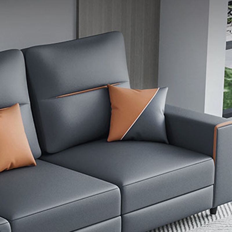 37,40 "moderni alti moderni moderni sezione resistente alle macchie grigio scuro