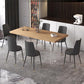Contemporary Natural Wood Table Home Rectangle Dining Table with Double Pedestal Clearhalo 'Dining Tables & Seating' 'Dining Tables' 'dining_table' 'furn' 'furn_dining_table' 'Furniture' 'furniture_dining_table' 'Kitchen & Dining Furniture' 'kitchen' 'kitchen_dining_table' 1200x1200_525c3ba8-e322-454d-af13-b66e49db2761