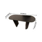 Solid Wood Black Tone Table Simplicity Double Pedestal Table for Dining Room Clearhalo ' dining_table' 'Dining Tables & Seating' 'Dining Tables' 'furn' 'furn_dining_table' 'Furniture' 'furniture_dining_table' 'Kitchen & Dining Furniture' 'kitchen&dining_furn' 'kitchen' 'kitchen_dining_table' 1200x1200_525c418f-bb25-4c01-a995-2a90aa3a4903