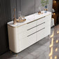 Contemporary Sideboard Stone Storage Sideboard Buffet with Drawers for Dining Room