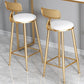 Faux Leather Armless Counter Stool Glam Style Round Low Back Bar Stool Clearhalo 'Bar Furniture' 'Bar Stools' 'bar_stools' 'furn' 'furn_bar_stools' 'Furniture' 'Kitchen & Dining Furniture' 1200x1200_52600c1c-33cd-46fa-8e60-0b4566ea4902