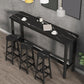 Modern Wooden Bistro Bar Table Rectangle Metal Base Bar Table Clearhalo 'Bar Furniture' 'Bar Tables' 'bar_tables' 'furn' 'furn_bar_tables' 'Furniture' 'Kitchen & Dining Furniture' 1200x1200_52601387-7bcd-4261-b03e-95ef84b15ae6