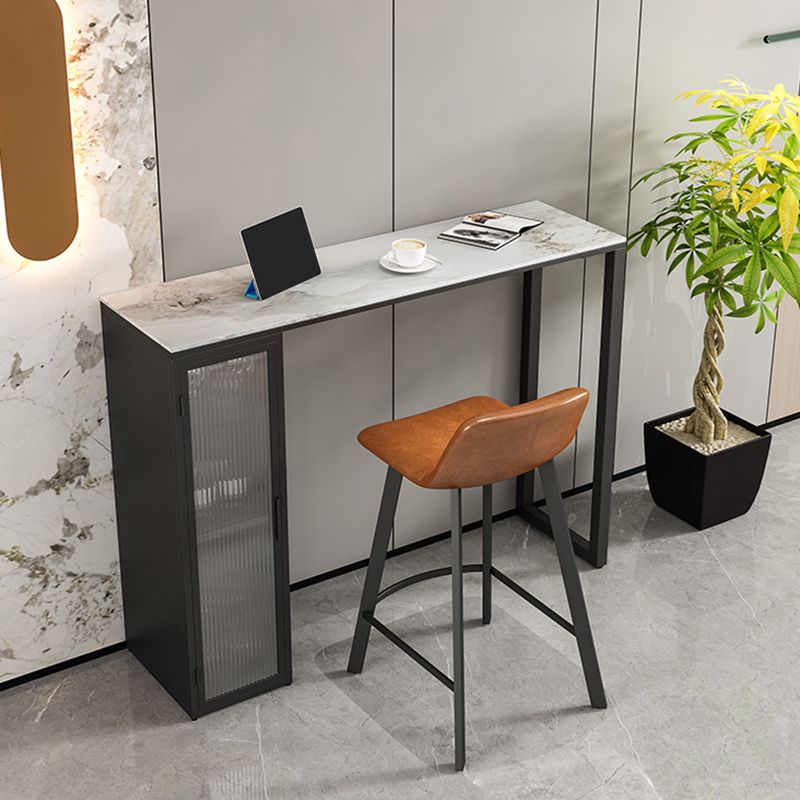 Bartafel in industriële stijl Rechthoekige stenen bar Eetbartafel