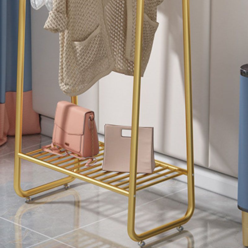 Moderne kledinghanger jas haken vrijstaand kaprek met opbergplanken