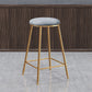 Contemporary Bar Stool Round Seat Barstool with Footrest and Metal Base Clearhalo 'Bar Furniture' 'Bar Stools' 'bar_stools' 'furn' 'furn_bar_stools' 'Furniture' 'Kitchen & Dining Furniture' 1200x1200_526287b1-0761-405a-9542-470f5d6029a8