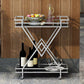 Open Storage Modern Prep Table Home Dining Rectangular Prep Table