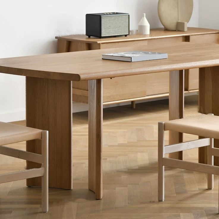 Modern Ash Wood Table for Restaurant Rectangle Dining Table with 4 Legs in Nature Clearhalo ' dining_table' 'Dining Tables & Seating' 'Dining Tables' 'furn' 'furn_dining_table' 'Furniture' 'furniture_dining_table' 'Kitchen & Dining Furniture' 'kitchen&dining_furn' 'kitchen' 'kitchen_dining_table' 1200x1200_5264f492-cc78-47f0-8fc0-81ad93da9494