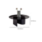 Ensemble de table basse sur pied en verre de table basse ronde moderne