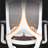 Moderne roteerbare bureaustoel Mesh Mid / High Back Desk stoel met wielen