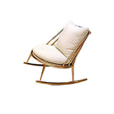 Chaise à bascule canapé intérieure glam chaise à bascule paresseuse avec coussin