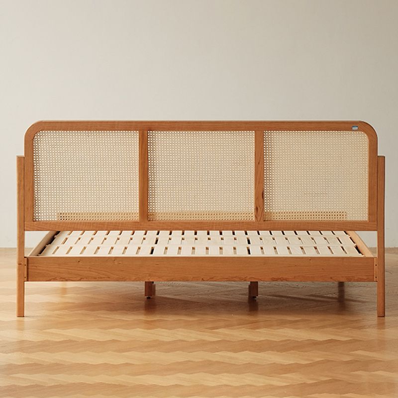 Classico telaio da letto a colore solido da ciliegia classico con gambe dorate personalizzate