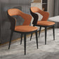 Contemporary Metal Dining Room Armchairs PU Leather Dining Chairs for Home Use Clearhalo ' kitchen&dining_furn' 'Dining Chairs' 'Dining Tables & Seating' 'dining_chair' 'furn' 'furn_dining_chair' 'Furniture' 'furniture_dining_chair' 'Kitchen & Dining Furniture' 'kitchen' 1200x1200_526e800a-6817-4239-9f9f-32dd3a77c84e