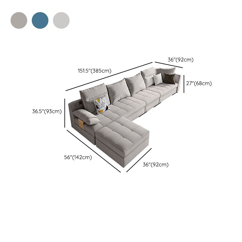 Cuscino contemporaneo Top ARM Sezione divano di divano di velluto sezionale