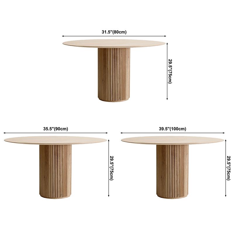 Round Shape Wood Color Dining Table Solid Wood Table Contemporary with Pedestal Clearhalo ' dining_table' 'Dining Tables & Seating' 'Dining Tables' 'furn' 'furn_dining_table' 'Furniture' 'furniture_dining_table' 'Kitchen & Dining Furniture' 'kitchen&dining_furn' 'kitchen' 'kitchen_dining_table' 1200x1200_526f989c-55c6-4db6-86e5-3ed2cfb9fd81
