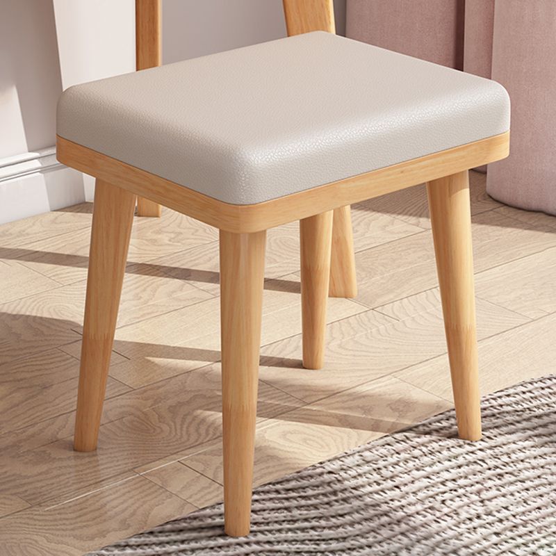 Vanité de maquillage en bois massif scandinave 3 tiroir vanité