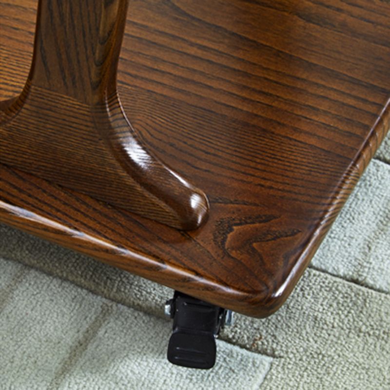 Table de nuit modernisme en bois massif inférieur