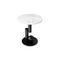 Style de style moderne Metal Top Slate Grey / Black Gold / White Round Table ronde