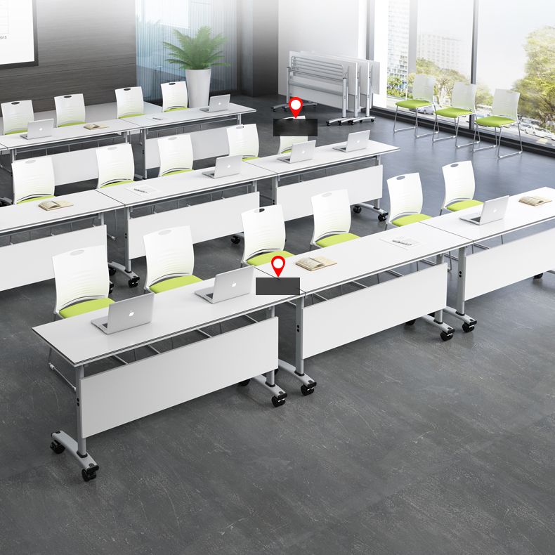 Modern Style Manufactured Wood Office Desk Rectangular Desk with Wheels Clearhalo 'furn' 'furn_office_desk' 'Furniture' 'Office Desks' 'Office Furniture' 'office_desk' 1200x1200_52758159-d358-4a5f-a6f1-41a4a6738483