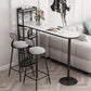 White Rectangle Bar Table Contemporary Bar Table with Sled Base Clearhalo 'Bar Furniture' 'Bar Tables' 'bar_tables' 'furn' 'furn_bar_tables' 'Furniture' 'furniture_bar_tables' 'Kitchen & Dining Furniture' 1200x1200_5276f26a-b1b9-43a4-bd9a-b346bd6d19c4