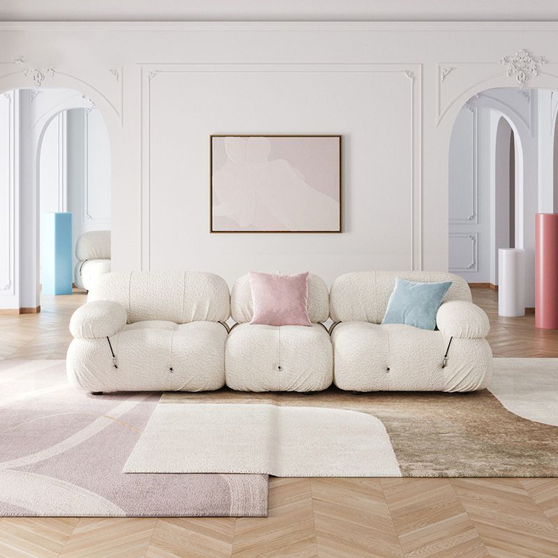 Sofá con mechones con almohada contemporáne