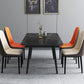 Dining Room Contemporary Sintered Stone Dining Table Rectangular Table with Metallic Base Clearhalo ' dining_table' 'Dining Tables & Seating' 'Dining Tables' 'furn' 'furn_dining_table' 'Furniture' 'furniture_dining_table' 'Kitchen & Dining Furniture' 'kitchen&dining_furn' 'kitchen' 'kitchen_dining_table' 1200x1200_5278eadd-8a1f-4d45-9c7f-f6d21eecfe04