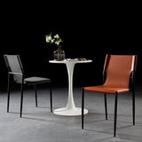 Leather Upholstered Dining Armless Chairs Dining Side Chairs with Metal Legs Clearhalo ' kitchen&dining_furn' 'Dining Chairs' 'Dining Tables & Seating' 'dining_chair' 'furn' 'furn_dining_chair' 'Furniture' 'furniture_dining_chair' 'Kitchen & Dining Furniture' 'kitchen' 1200x1200_52790f03-f4cf-403c-9da2-4a6e107982b2