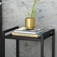 Open Rangement Accent Table Table table de nuit en métal moderne