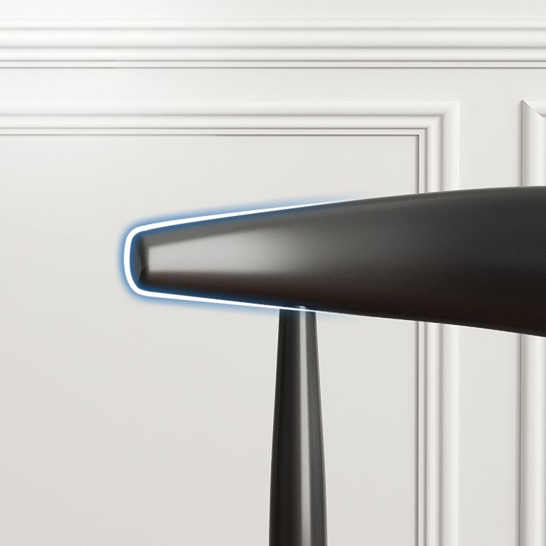 Contemporary Metal Side Chair Restaurant Armless Cow Horn Open Back Dining Side Chair Clearhalo ' kitchen&dining_furn' 'Dining Chairs' 'Dining Tables & Seating' 'dining_chair' 'furn' 'furn_dining_chair' 'Furniture' 'furniture_dining_chair' 'Kitchen & Dining Furniture' 'kitchen' 1200x1200_527d7a28-d111-497e-a51d-ff2eab66de3c