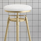 Glam Liftable Rotatable Counter Stool Iron Cafe Bar Stool with Cushion and Pedal Clearhalo 'Bar Furniture' 'Bar Stools' 'bar_stools' 'furn' 'furn_bar_stools' 'Furniture' 'furniture_bar_stools' 'Kitchen & Dining Furniture' 1200x1200_527dbdb1-3150-4ef1-bf6f-71accdf7c068